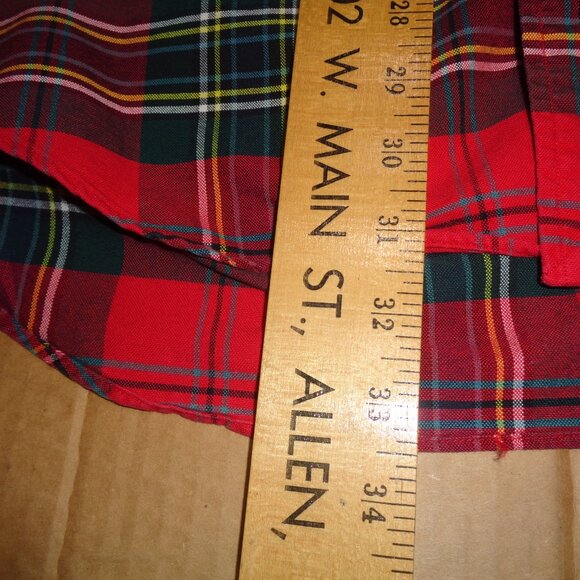 Polo Ralph Lauren Mens Plaid Shirt Medium Preppy Long Sleeve - Picture 8 of 8
